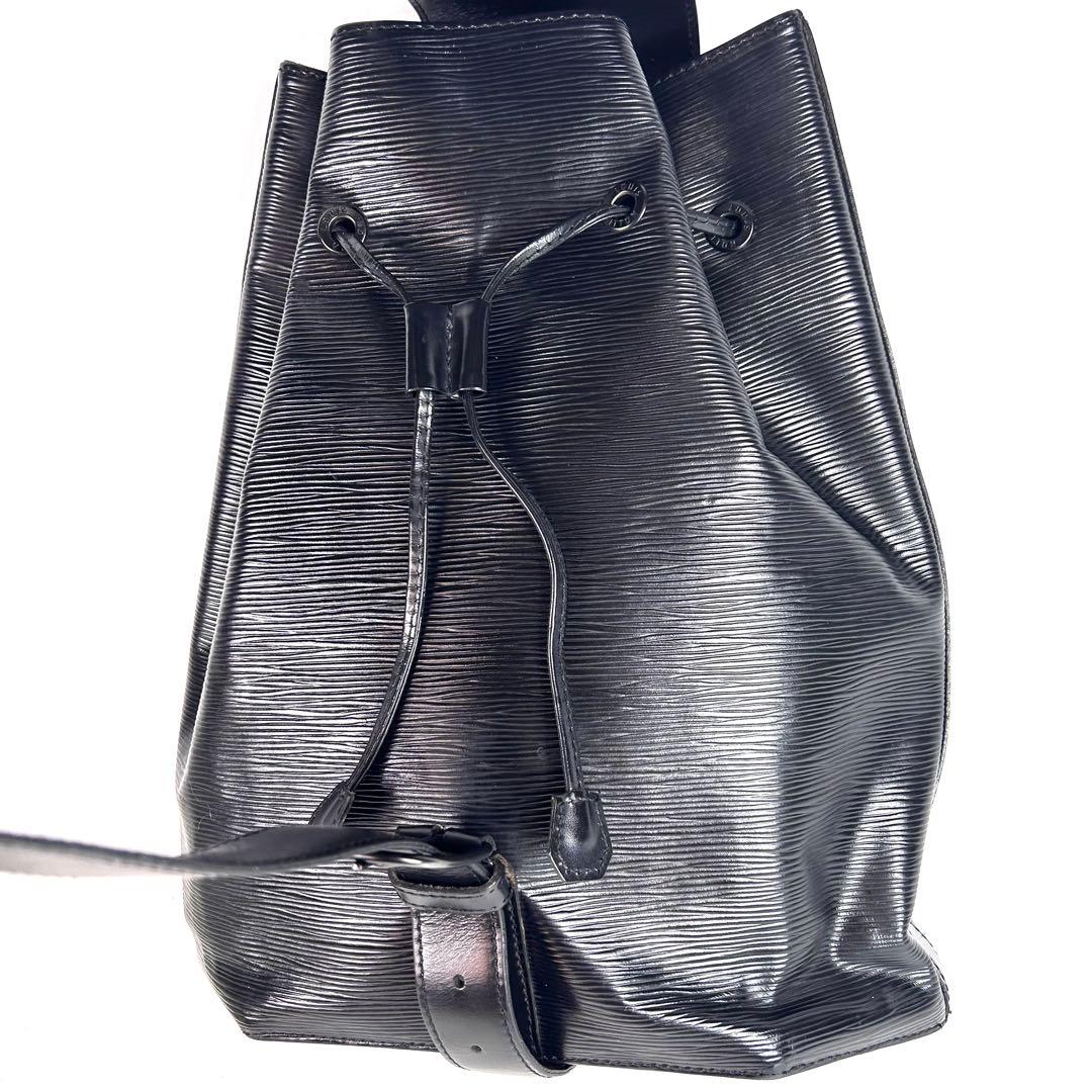 LOUIS VUITTON エピ サックアド 巾着型 ショルダーバッグ ノワール