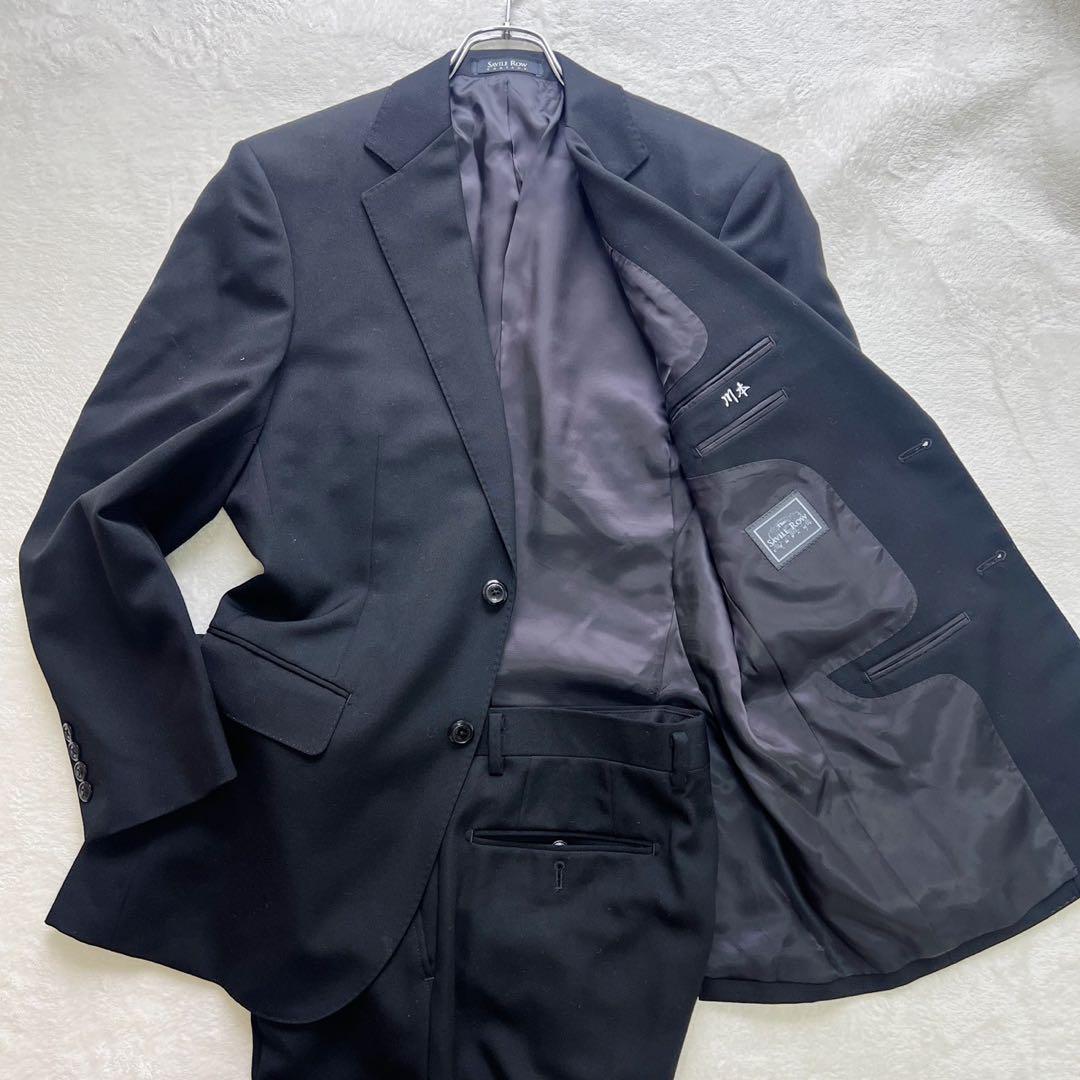 SavileRow ドーメル ブラックフォーマルスーツ カシミヤ混 A-5