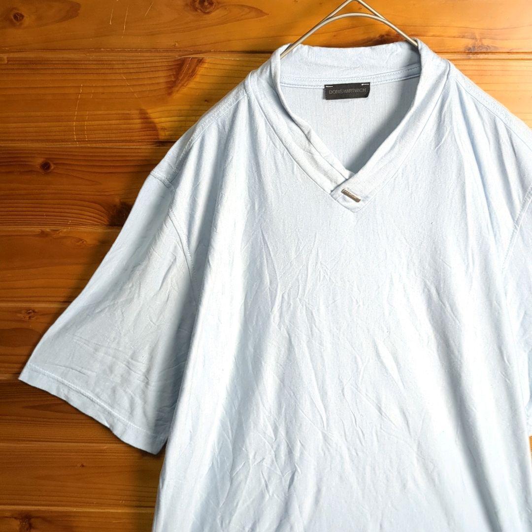 DORIS HARTWICH　ドリスハートウィッチ　半袖Tシャツ　50　Ⅼ　青