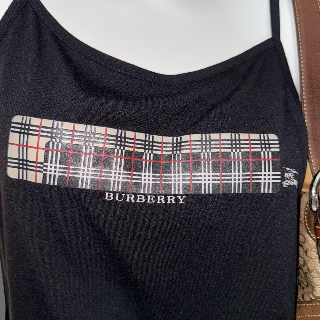 BURBERRY y2k 00s❤︎バレエコア ヘンリーネック パフスリーブ 極美品】BURBERRY BLUE LABEL バーバリーブルーレーベル
