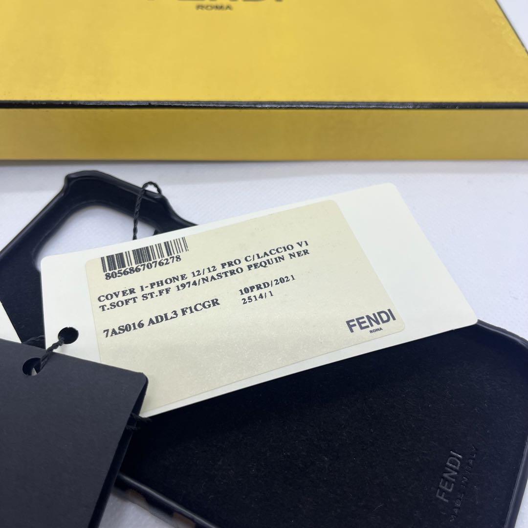FENDI◽️新品◽️ズッカ柄iPhone12ケース◽️レザー◽️茶