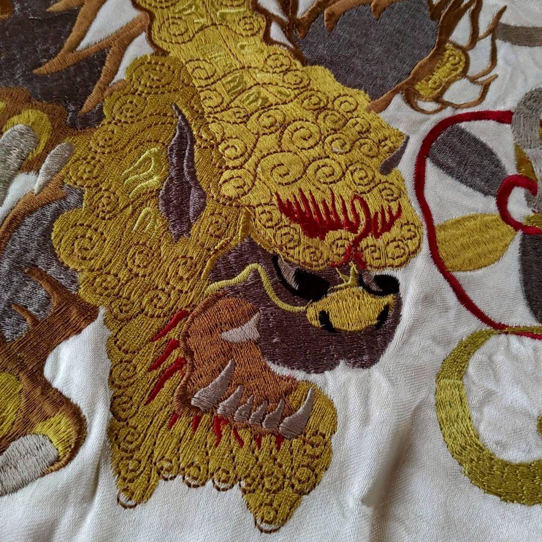 Yoshies 美es】豪華刺繍 昇龍 唐獅子 短丈 リバーシブル
