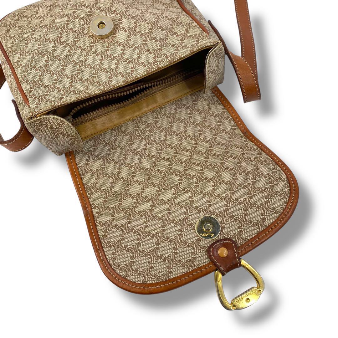 90s Vintage Celine Macadam Shoulder Bag