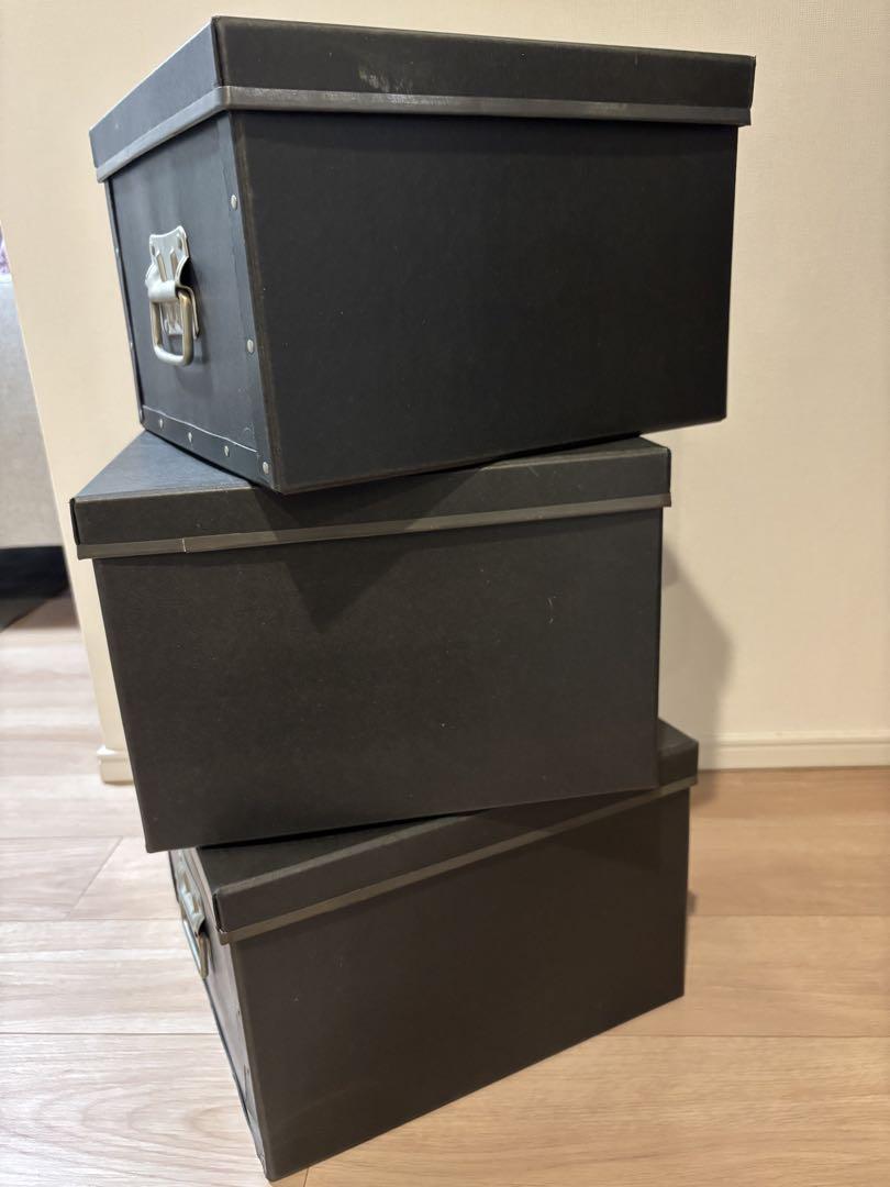 昔の硬質パルプボックス　3個セット
