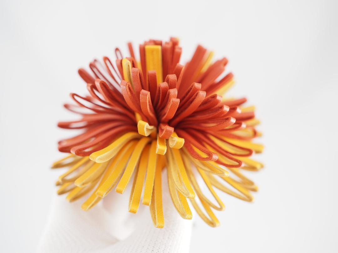 セール 美品 HERMES エルメス カルメン　チャーム　レザー　キーリング