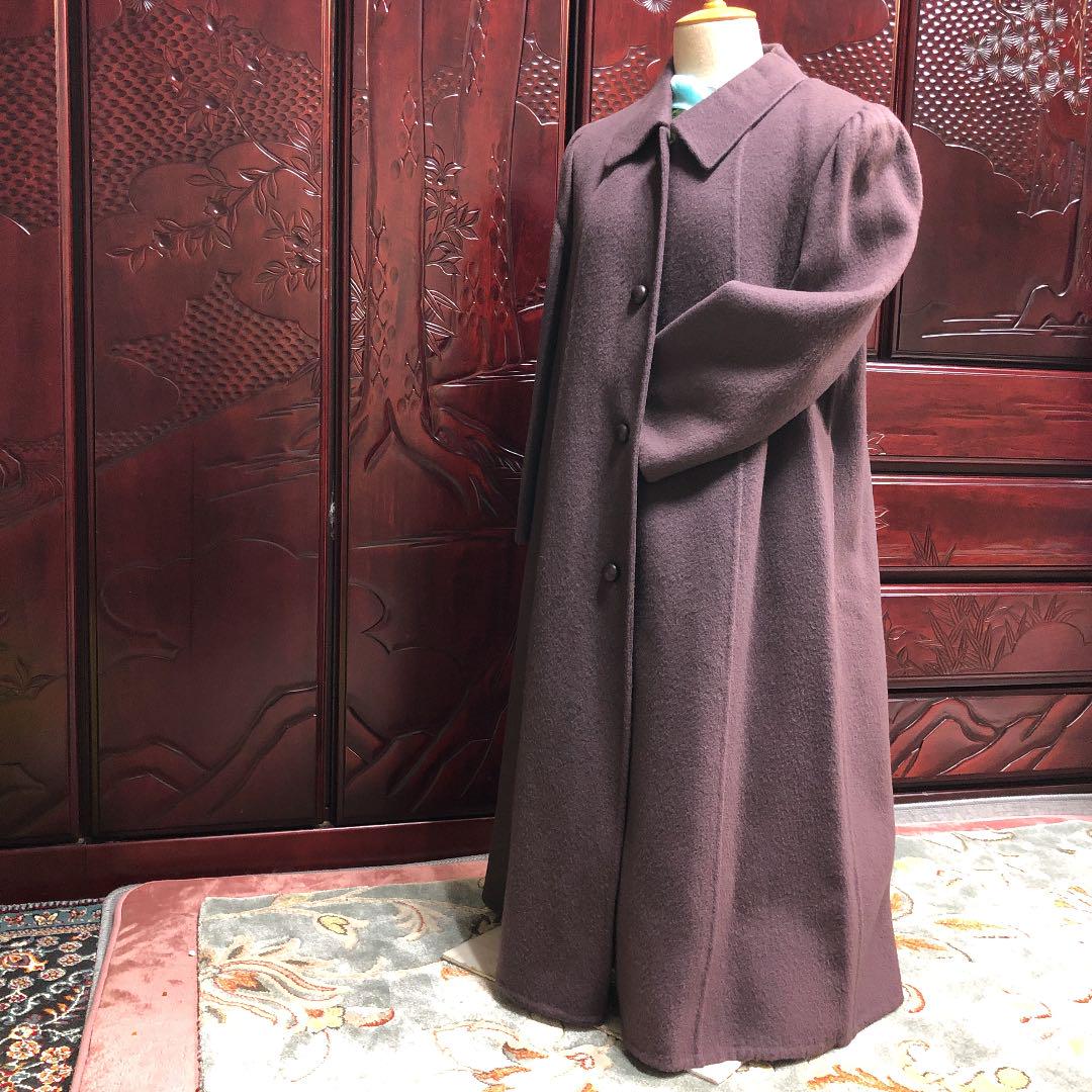 カシミア100％ロングコート