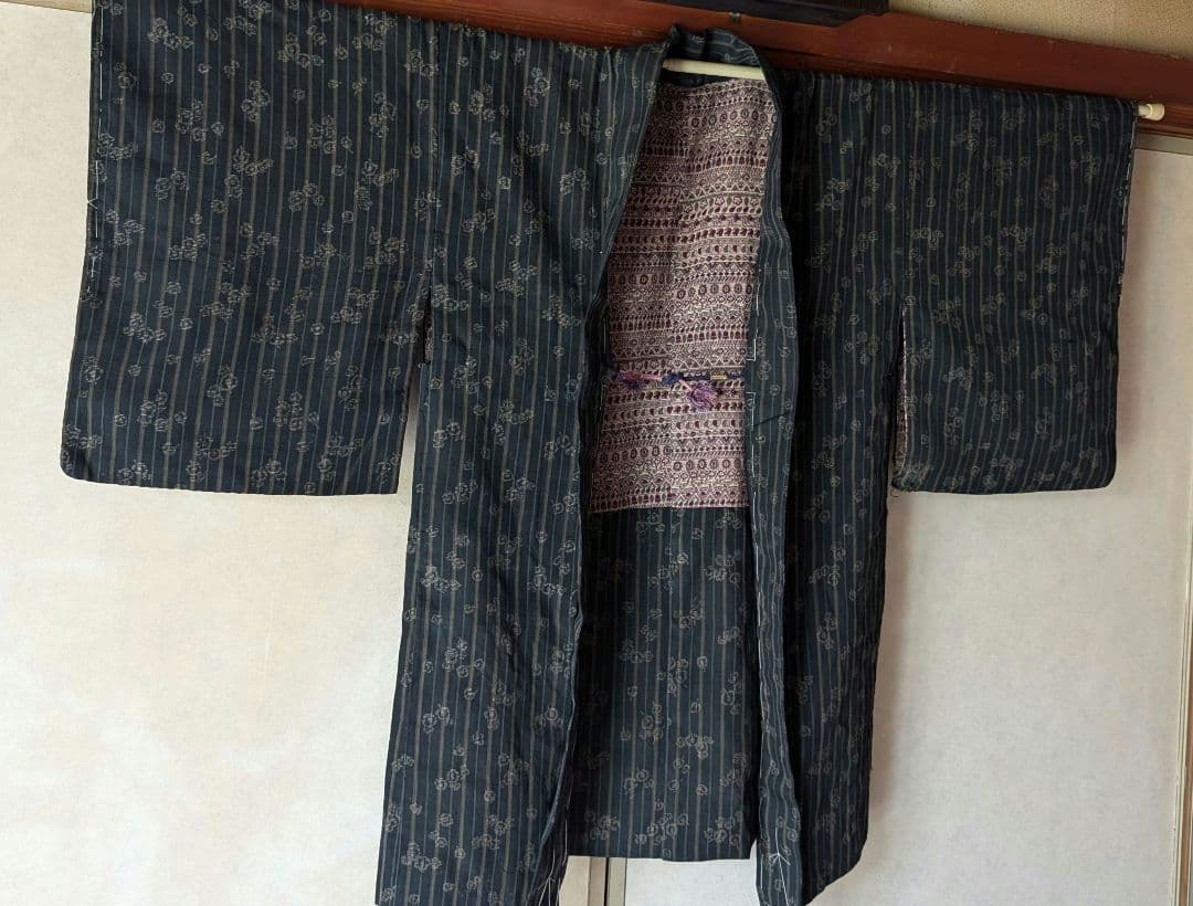 古い着物 羽織　羽裏《和更紗》