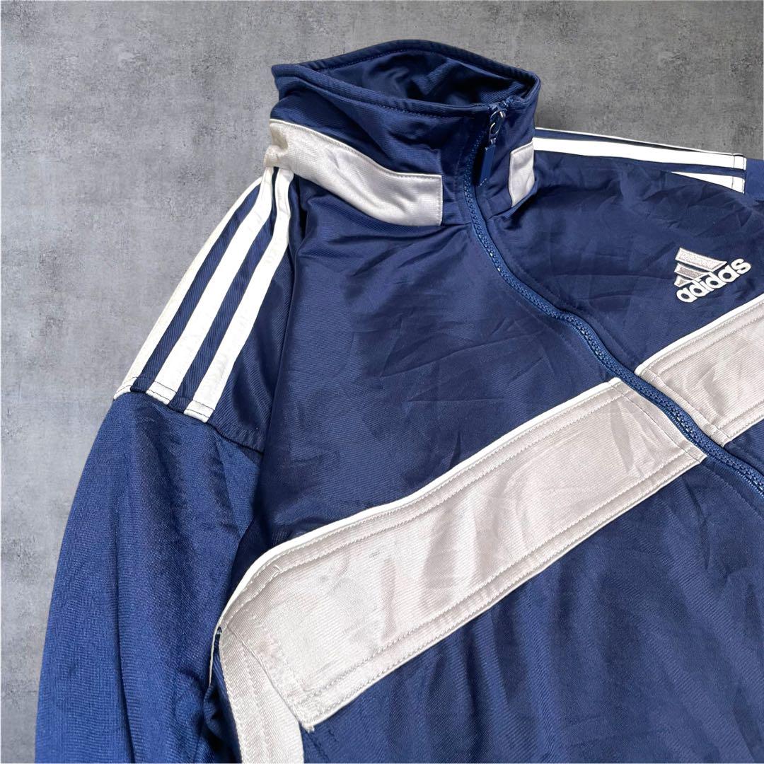 adidasトラックジャケット 古着 ジャージ 刺繍ロゴ00s 90s y2k