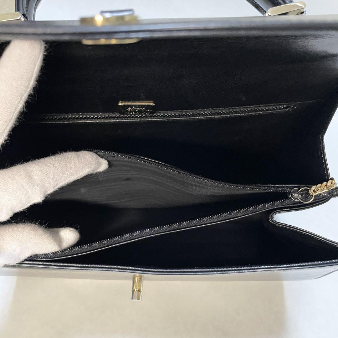 【公式サイト】正規ブランド品通販 BALLY】ハンドバッグ レザー 黒 ゴールド金具 ターンロック バッグ