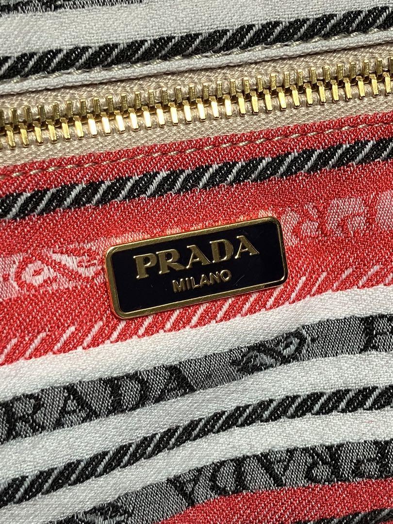 PRADA カナパL BN1872 デニム　ハンドバッグ　トートバッグ