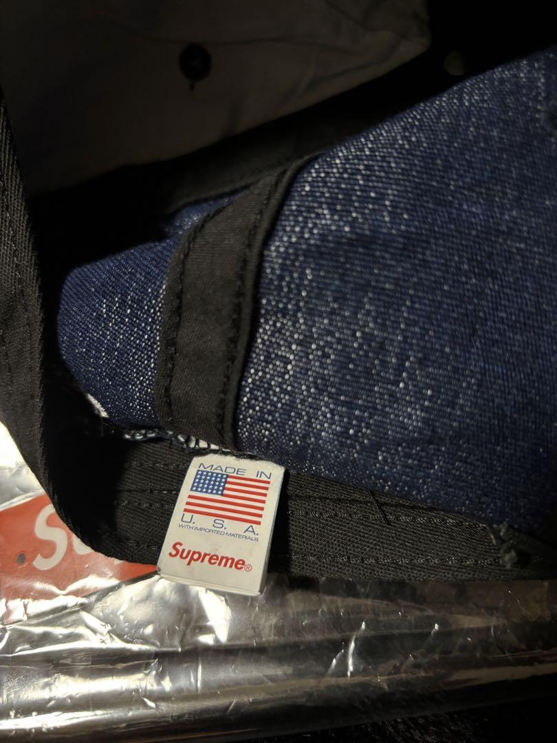 帽子 supreme cordura denim small box cap