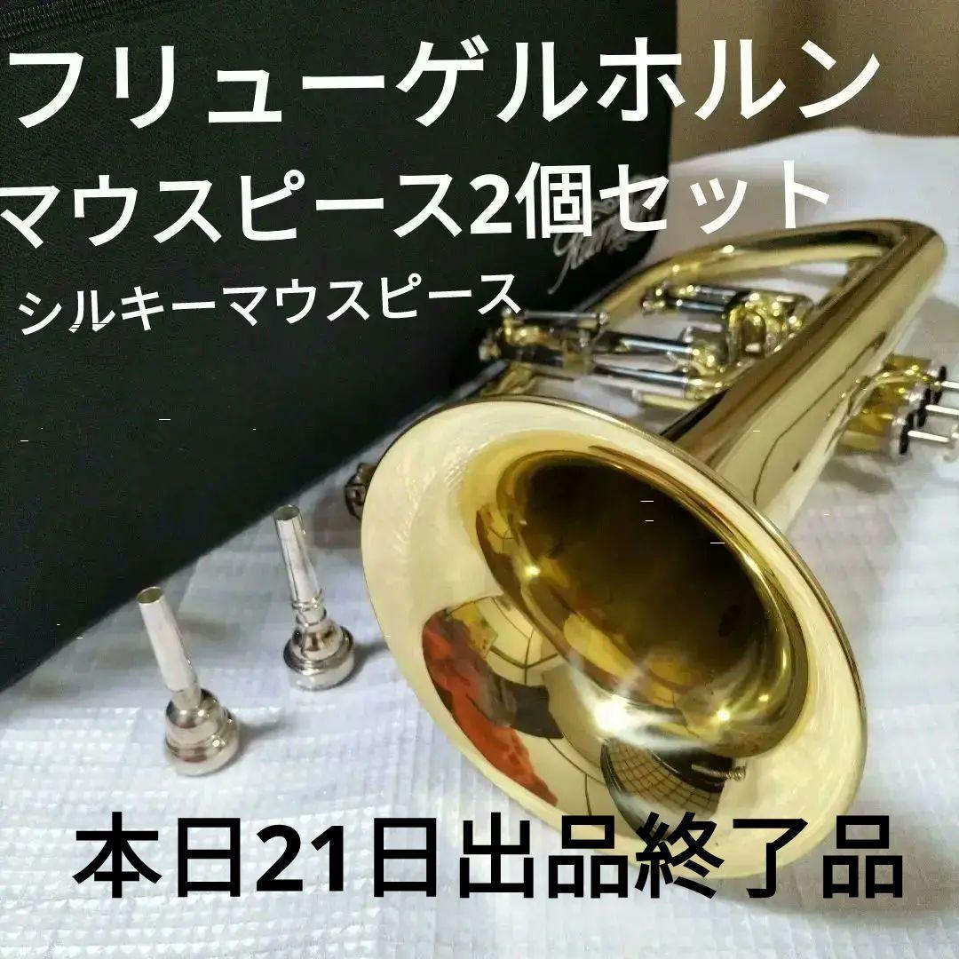 フリューゲルホルン、マウスピース2本→1本35,000円セミハードケース