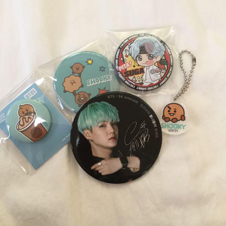 BTS ユンギ suga 缶バッチ セット