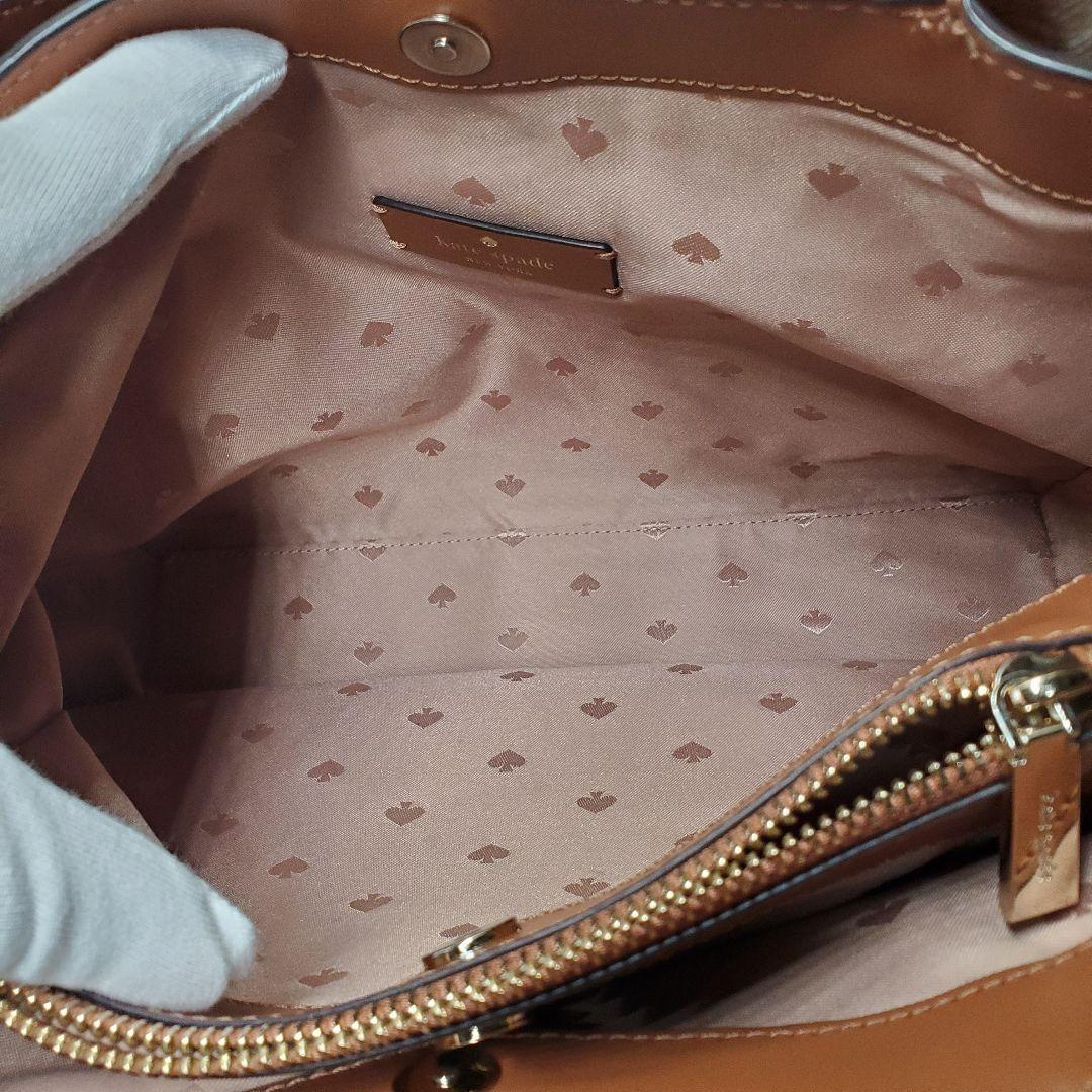 【24時間以内配送】ケイトスペード　ダンプリング　2way ブラウン 外観美品】kate spade ダンプリング サッチェル 2way ブラウン