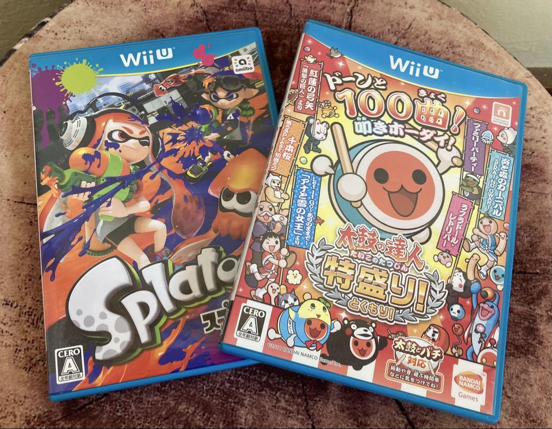 Nintendo Wii U WII U スプラトゥーン　太鼓の達人 Wii U スプラトゥーン。太鼓の達人 2枚セット - メルカリ