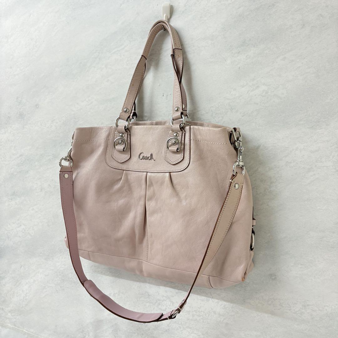 美品】COACH(コーチ)2way スエードレザー ショルダーバッグ