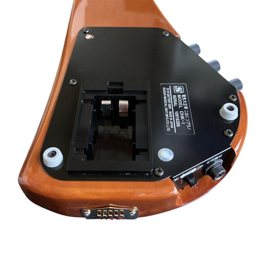 【美品】SUZUKI 電気ソプラノ大正琴 こはくCHK-1 和楽器 スズキ