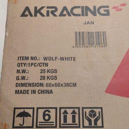 低価豊富な AKRACING WOLF-WHITE 白 wqEbn-m61887751828 ゲーミングチェア 高品質お得