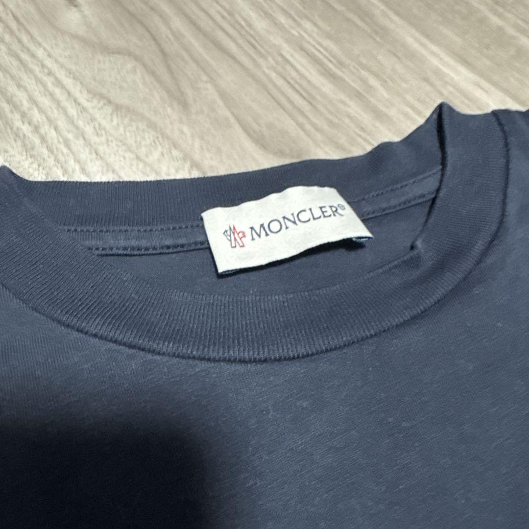 MONCLER ネイビー ロゴ Tシャツ　8/130cm MONCLER ネイビー ロゴ Tシャツ 8/130cm - メルカリ
