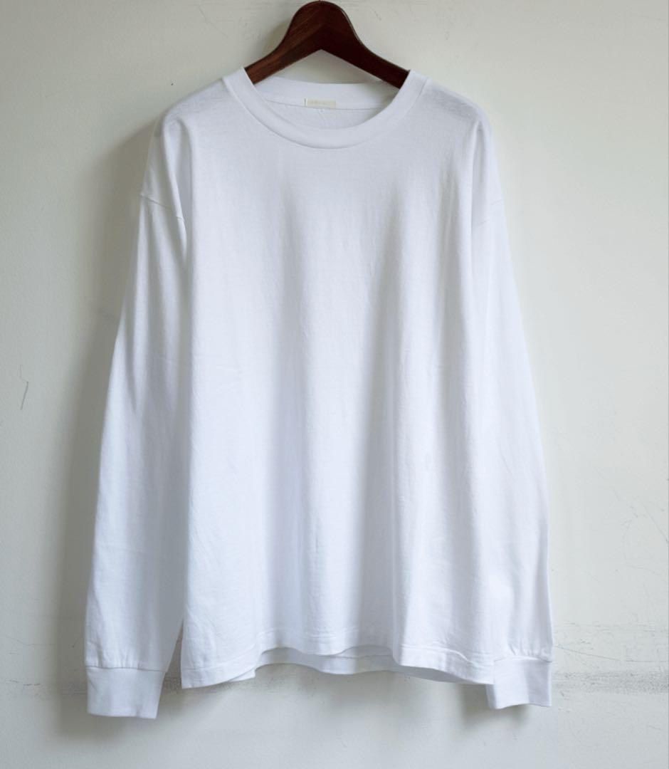 comoli 22SS 空紡天竺長袖Tシャツ サイズ4 ホワイト
