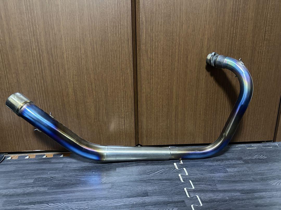 【チタン】エイプ用OVERエキマニ