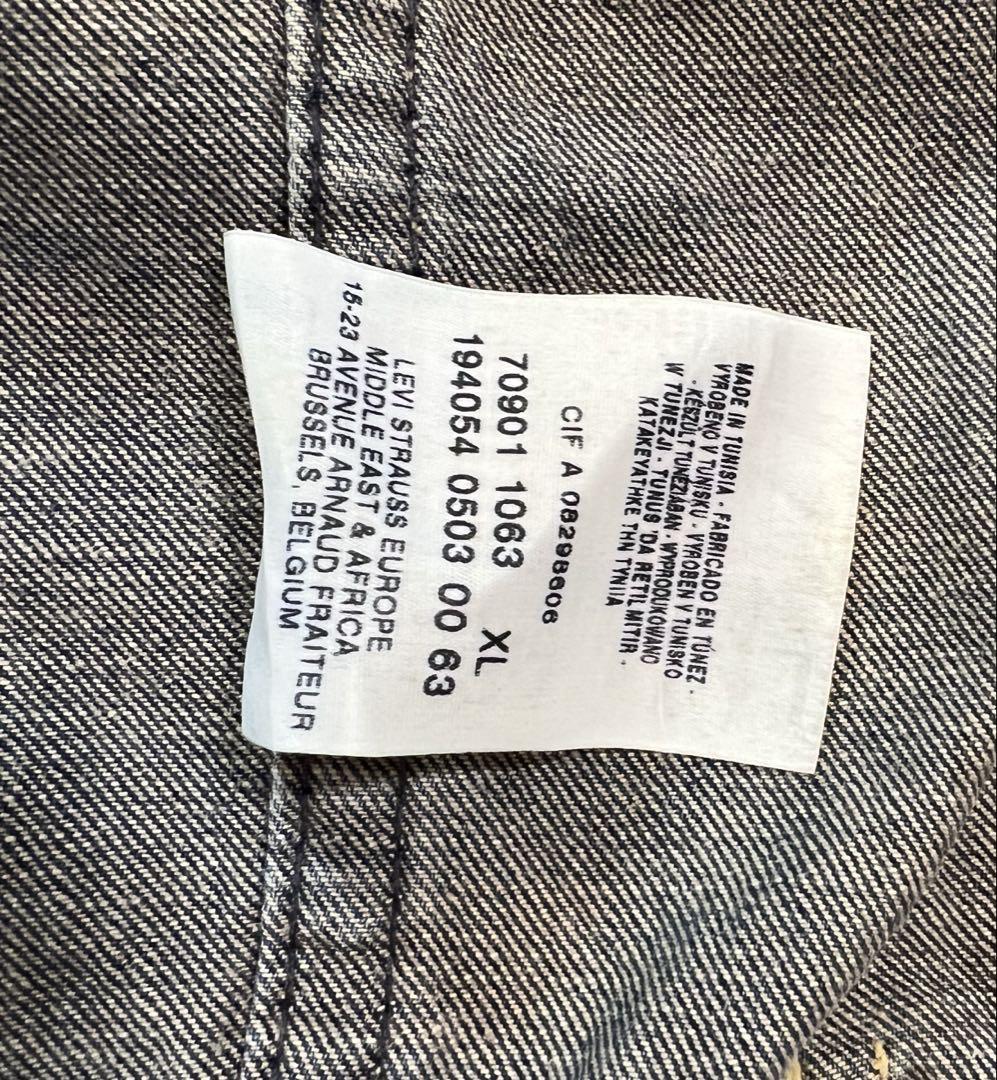リーバイス デニムジャケットLevis European XL(Feb169)
