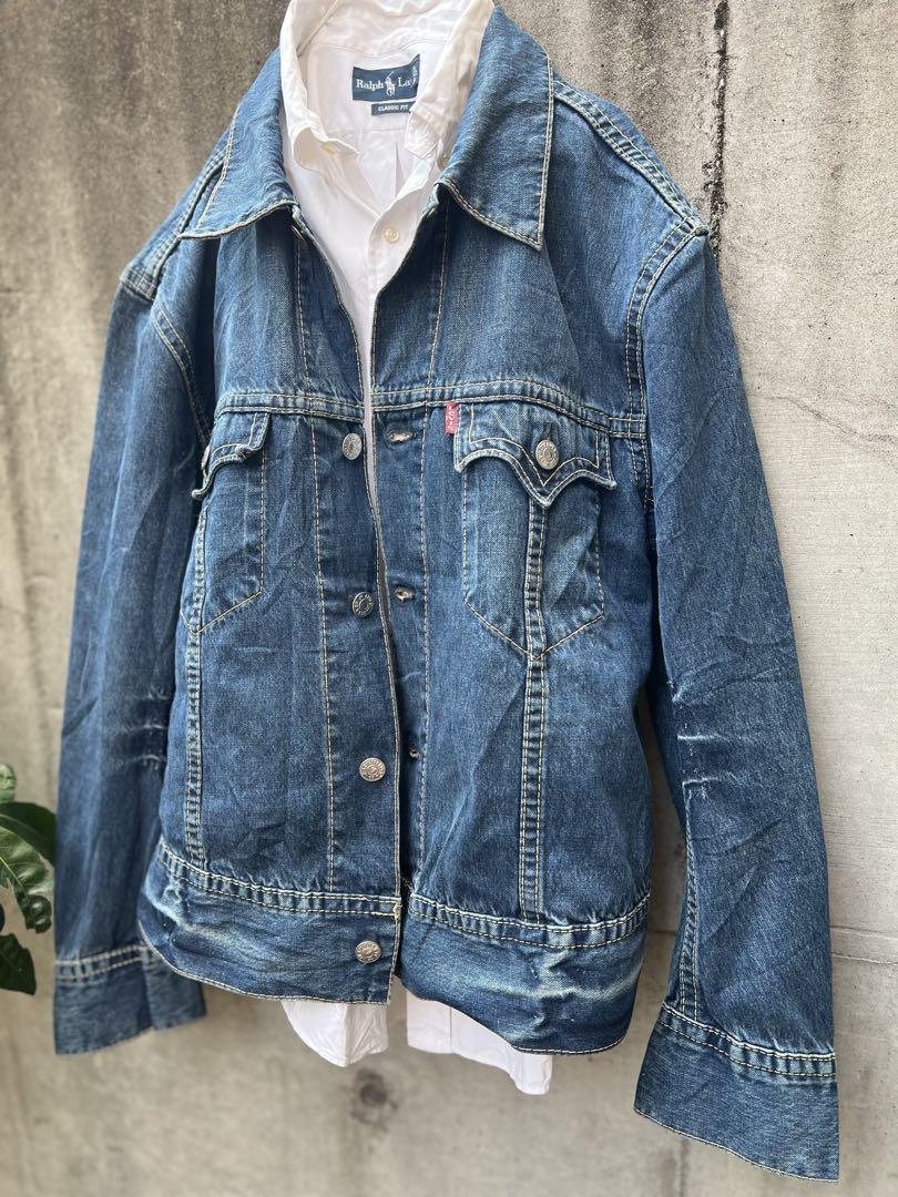 リーバイス デニムジャケットLevis European XL(Feb169)