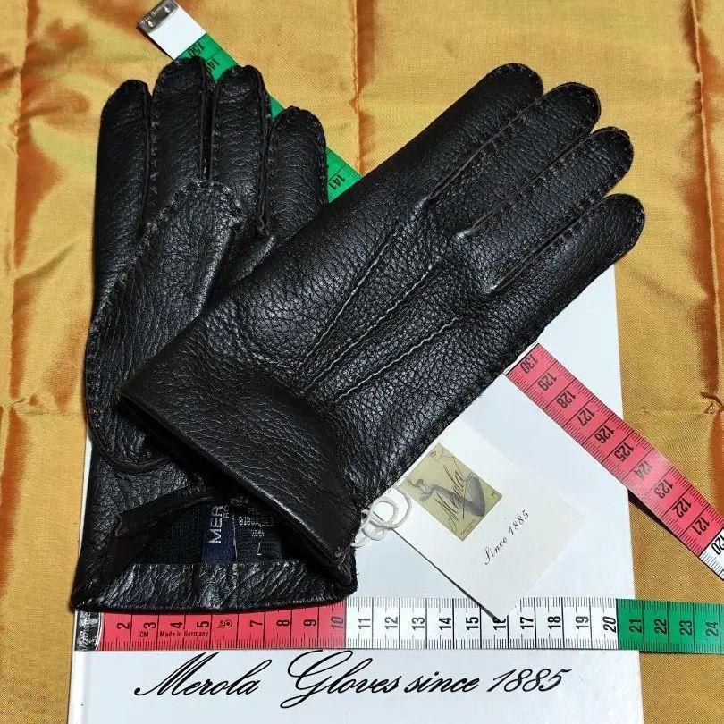 最大10%OFFクーポン ディア焦茶 メローラ 今季 カシミア黒 MEROLA グローブ 革手袋 小物