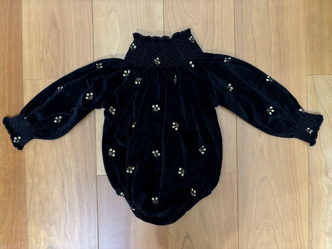 ロンパース・カバーオール Bebe Organic Dora Peppercorn Romper 18M