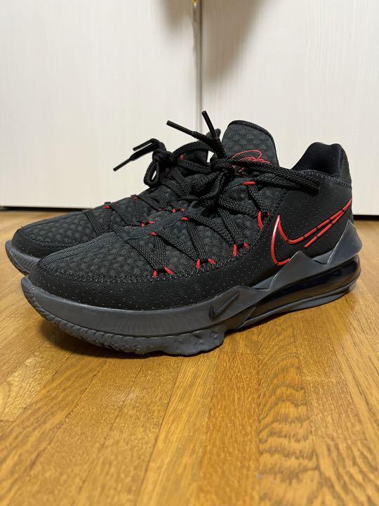 NIKE LEBRON XVII LOW BLACK RED 値下げ可能