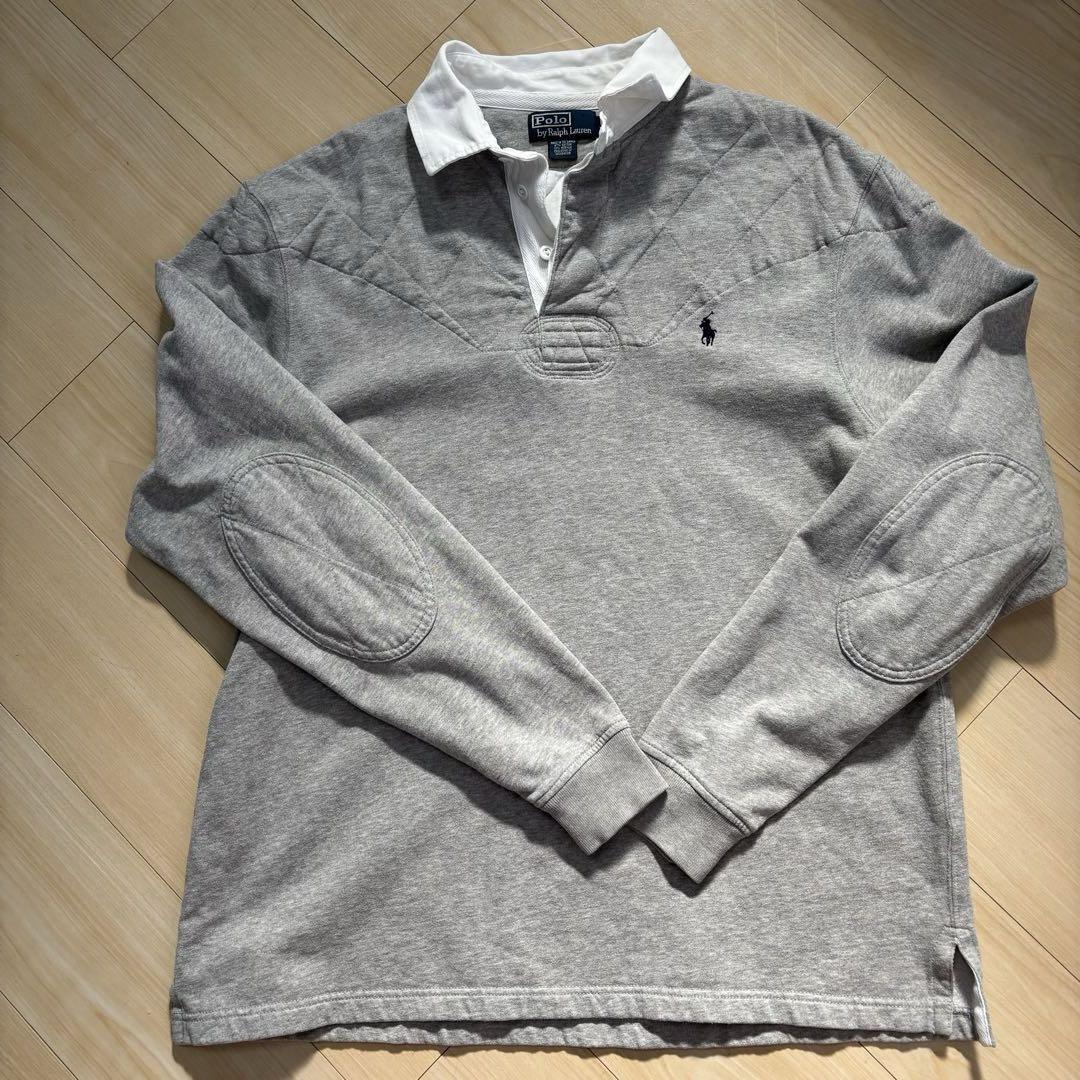 Polo by ラルフローレン 長袖 ラガーシャツ グレー Lサイズ オンライン ショップ 安いファッション - Polo by ラルフ