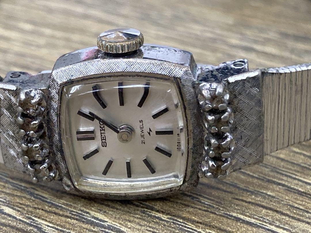 SEIKO セイコー 21石 スクエア レディース 手巻き アンティーク