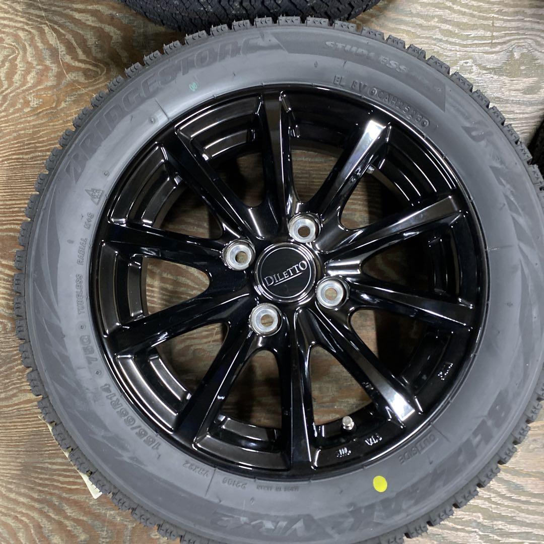 ◇新品ブリザック155/65R14 2023年製スタッドレスセット　スペーシア