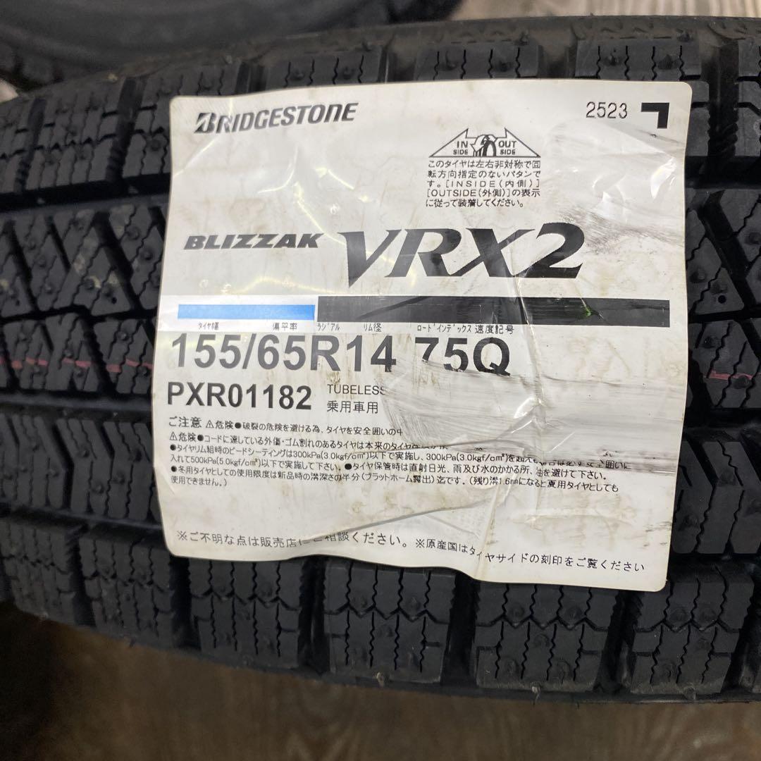 ◇新品ブリザック155/65R14 2023年製スタッドレスセット　スペーシア