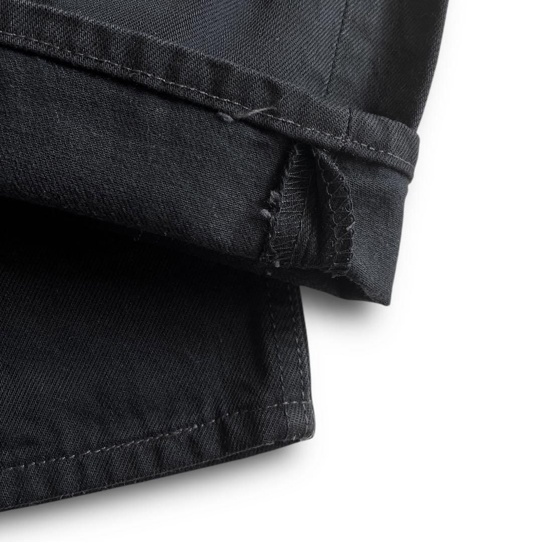 90s Levi's 501 USA製 後染めブラックデニム 27 細身メンズ