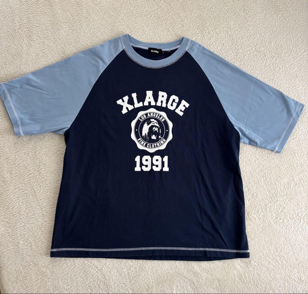 XLARGE 2トーンロゴ 半袖 Tシャツ 送料込 XLARGE 送料無料 エクストララージ 半袖Tシャツ メンズ S/S TEE