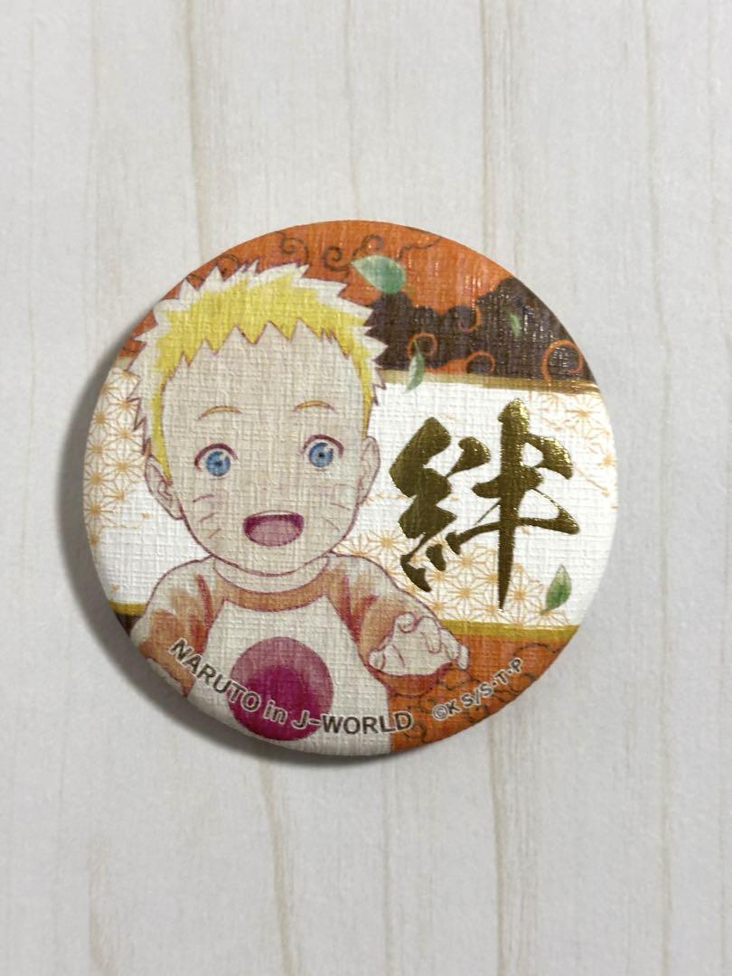 NARUTO j-world 絆 和紙缶バッジ 我愛羅