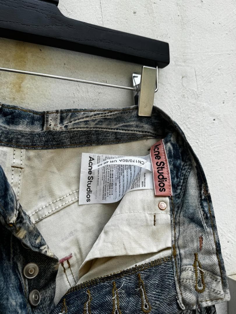 Acne Studios 3Dプリント ダメージ ワイドジーンズ 美品