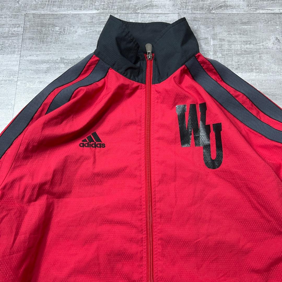 早稲田大学 adidas アディダス ウィンドブレーカー ナイロンジャケット L