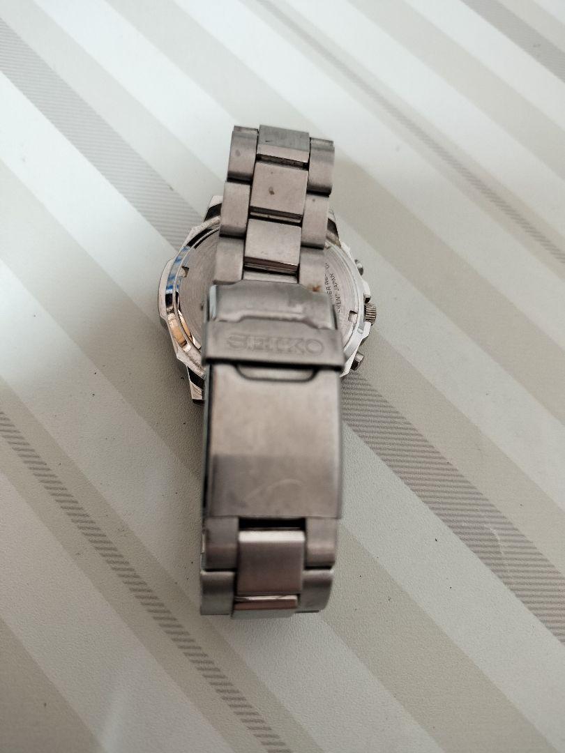 美品　セイコー SEIKO クロノグラフ　 7T92-0CA0 レッド 腕時計