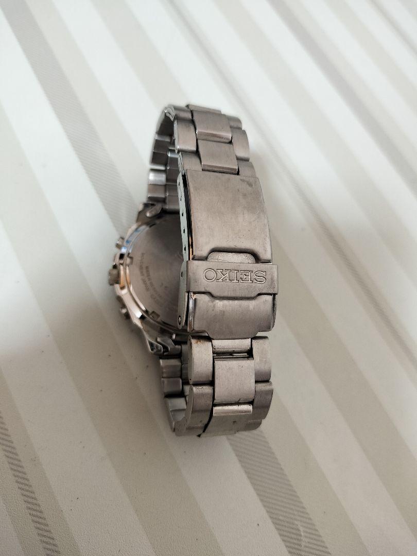 美品　セイコー SEIKO クロノグラフ　 7T92-0CA0 レッド 腕時計