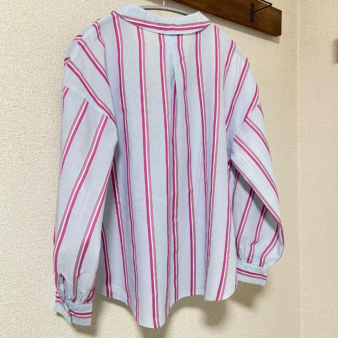 【美品】 ROPE ロペ　マルチストライプ 深田恭子さん着用 ブラウス M