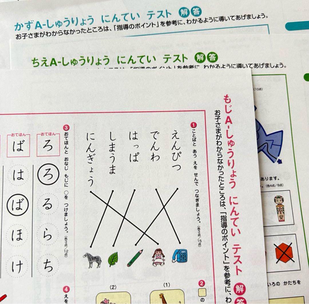 未使用 七田式 プリントA にんていテスト3冊 解答付 - メルカリ