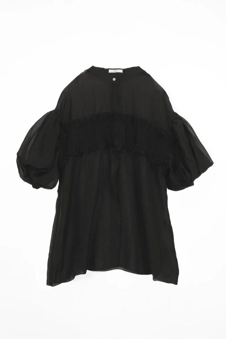 eaphi bustier line sheer blouse ベージュ tops