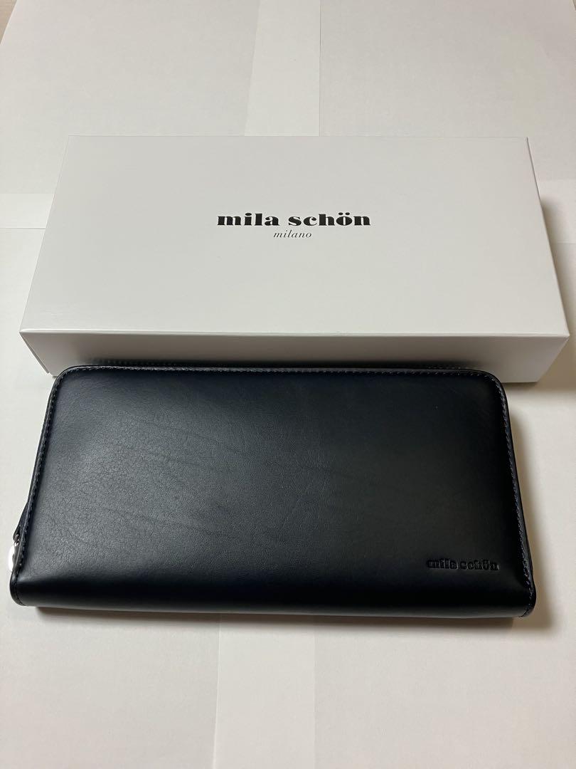 mila schon レザー 長財布　ラウンドファスナー