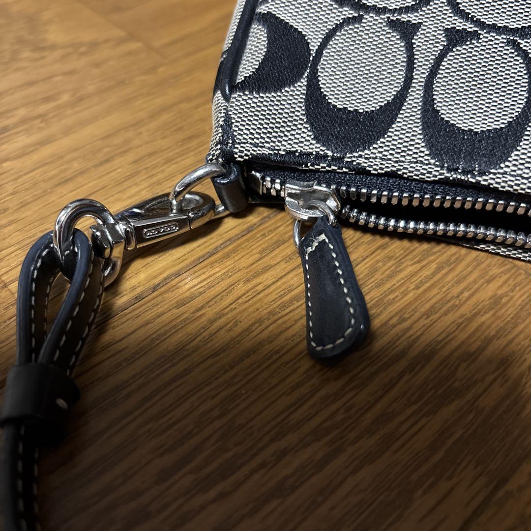 COACH コーチ 6561 シグネチャーキャンバス アクセサリーポーチ 極美品】コーチ キャンバス シグネチャー アクセサリーポーチ