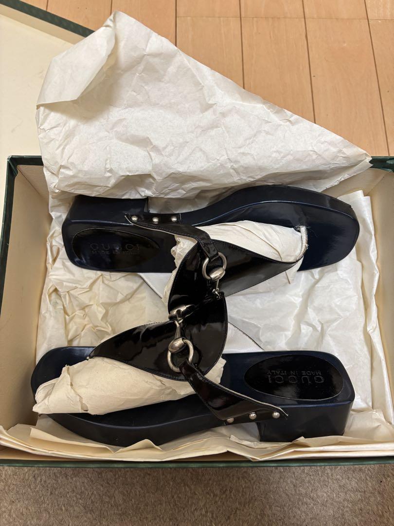 gucci mocassino pelle mors met トングサンダル - メルカリ