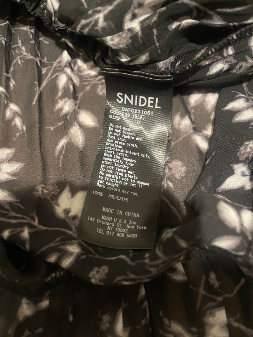snidel Sustaina フリルプリーツワンピース　0サイズ