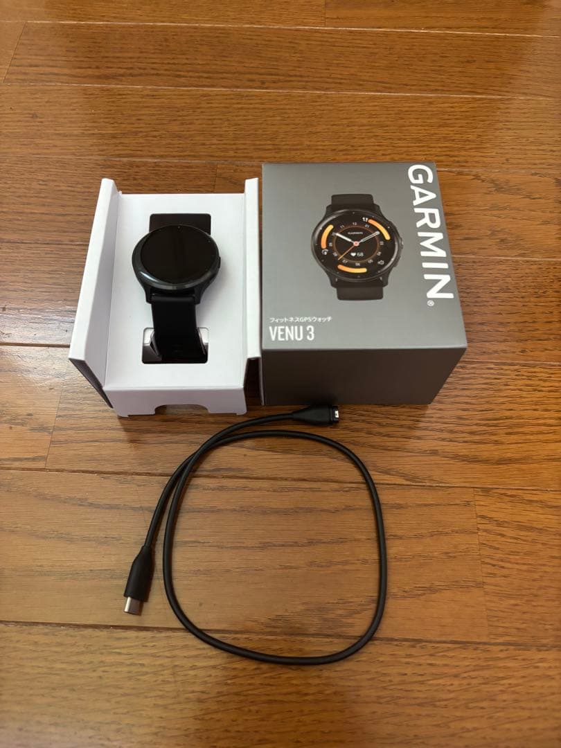 ガーミン GARMIN VENU3スマートウォッチ Black 元箱と充電器付き