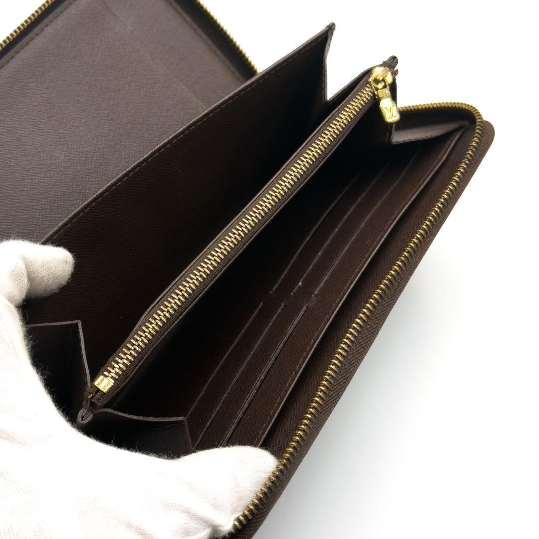 ルイヴィトン【最高級美品】ダミエエベヌジッピーウォレットオーガナイザー長財布